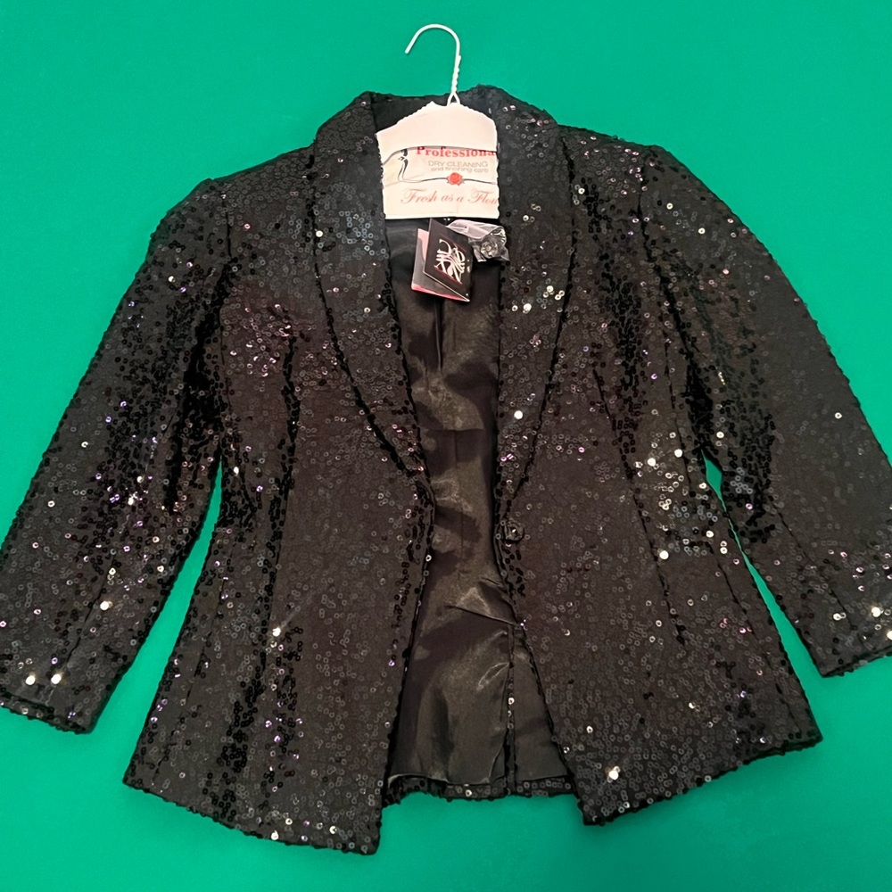 New York & Co Sequin Black Blazer